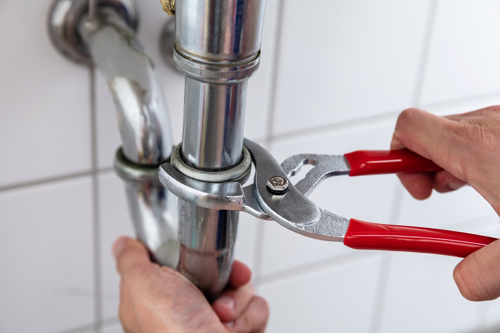Plumbing drain and pipe work